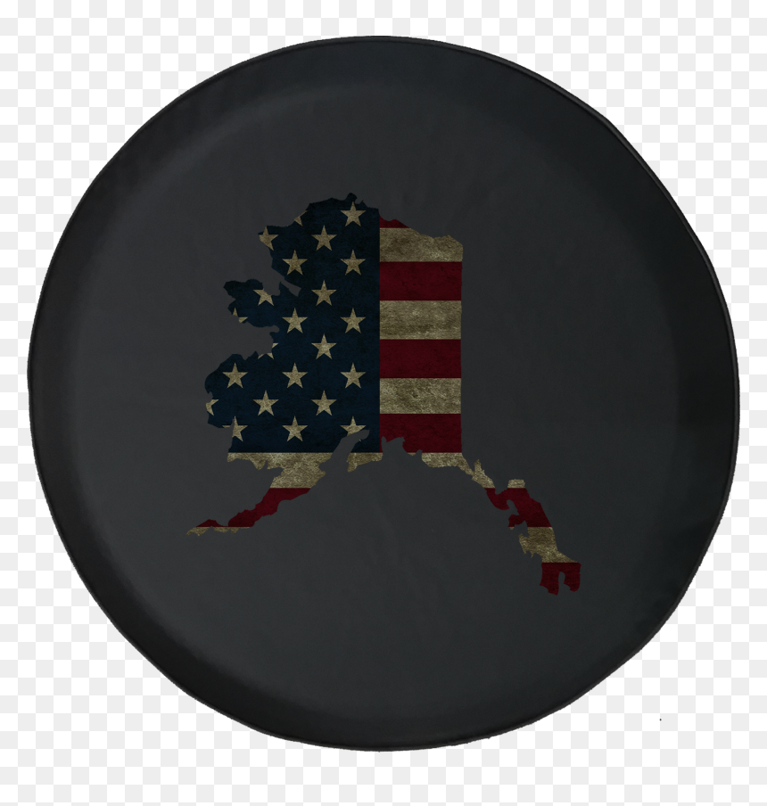 Distressed American Flag Spare Tire Cover Jeep Rv 30 - Flag Of The United States, HD Png Download - distressed american flag png