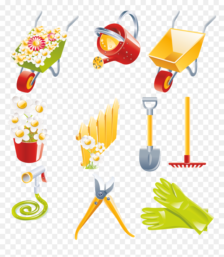 Royalty Free Collection Of Garden High Quality Free - Rake Illustration, HD Png Download - garden tools png