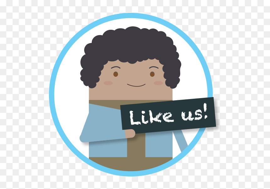 Cartoon, HD Png Download - like us on facebook png black