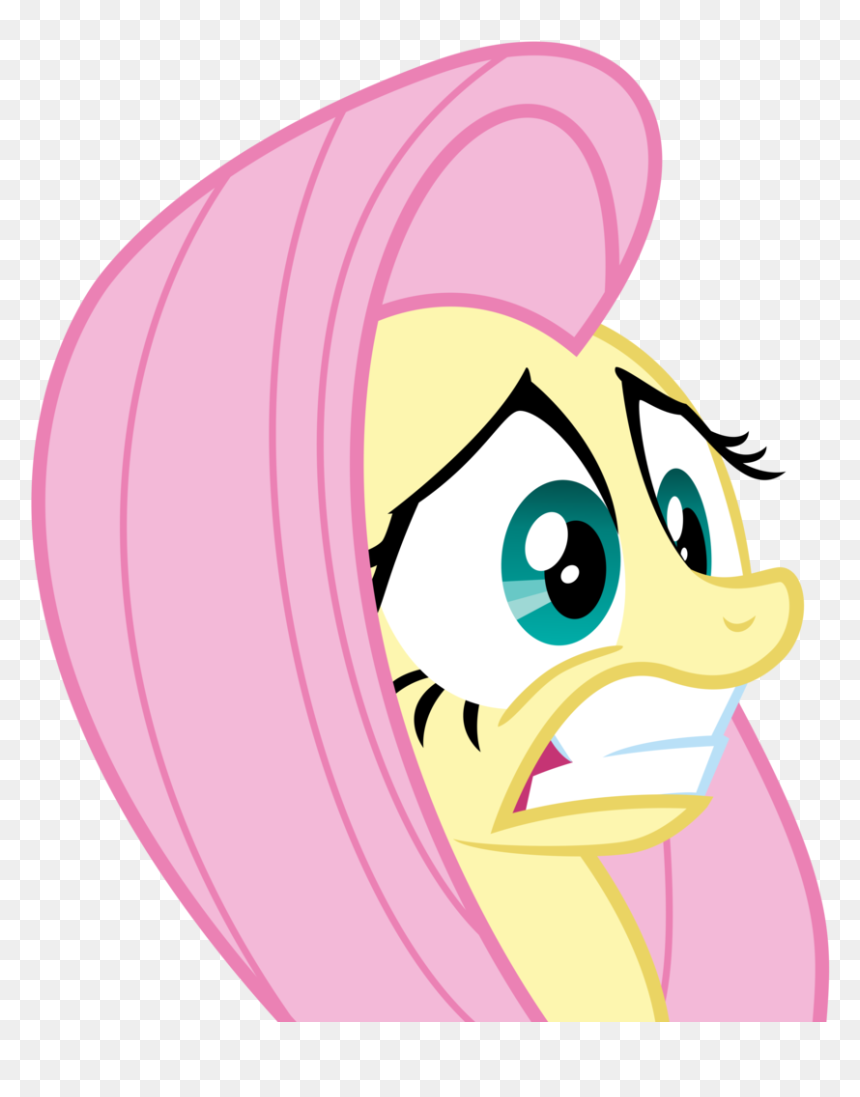 Eagle1division, Fluttershy, Gritted Teeth, Pony, Safe, - Mlp Fluttershy Panic, HD Png Download - panic png