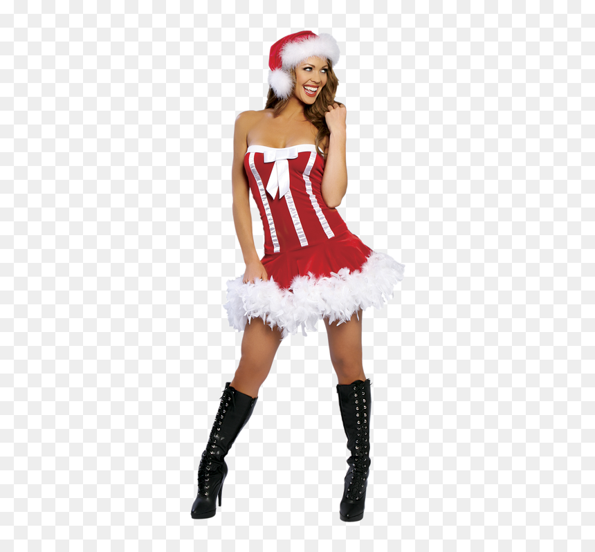 Santa Cpstume Women, HD Png Download - sexy santa png