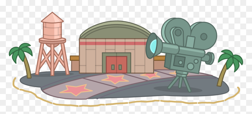 Backloticon - Cartoon, HD Png Download - movie clapboard png