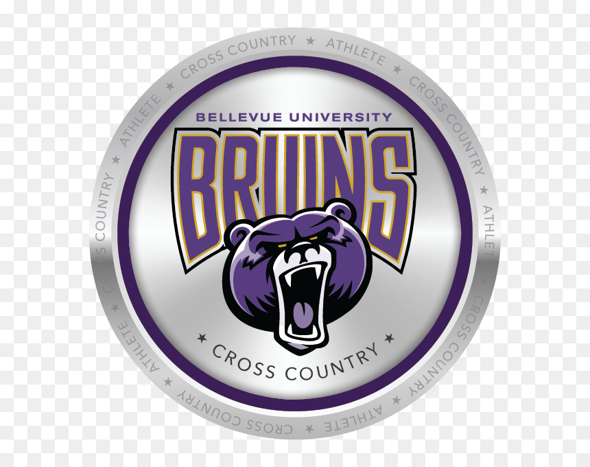 Cross Country Athletic Badge - Bellevue University, HD Png Download - cross country png