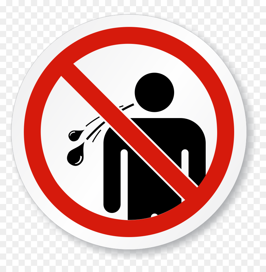 No Spitting Symbol - Do Not Spit Png, Transparent Png - iso png