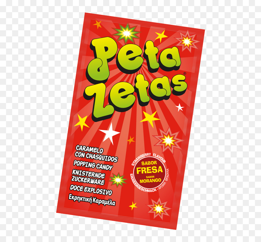 Peta Zetas Sabor Fresa - Pop Rocks, HD Png Download - peta png