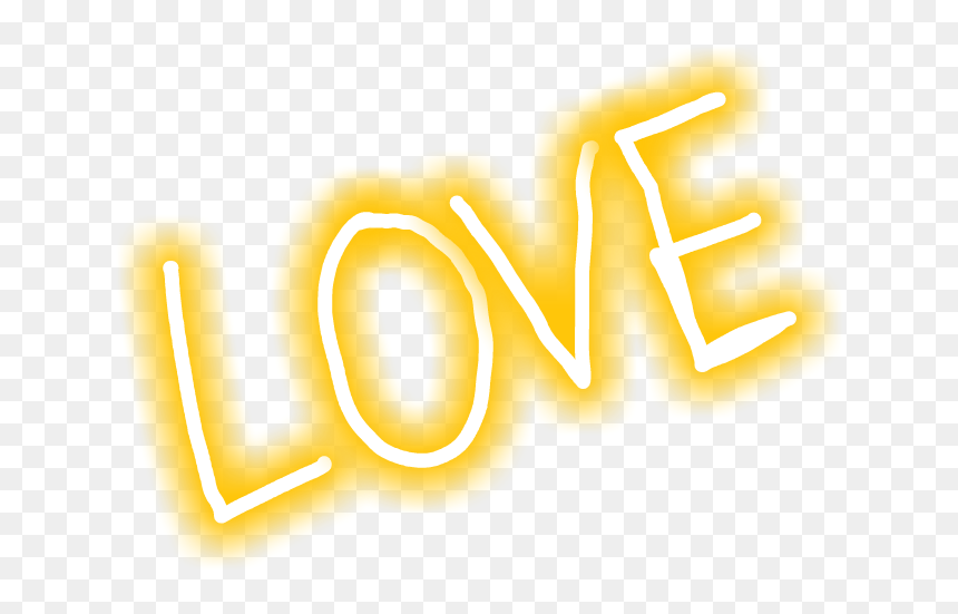 Neon Text Png Love, Transparent Png - neon letters png