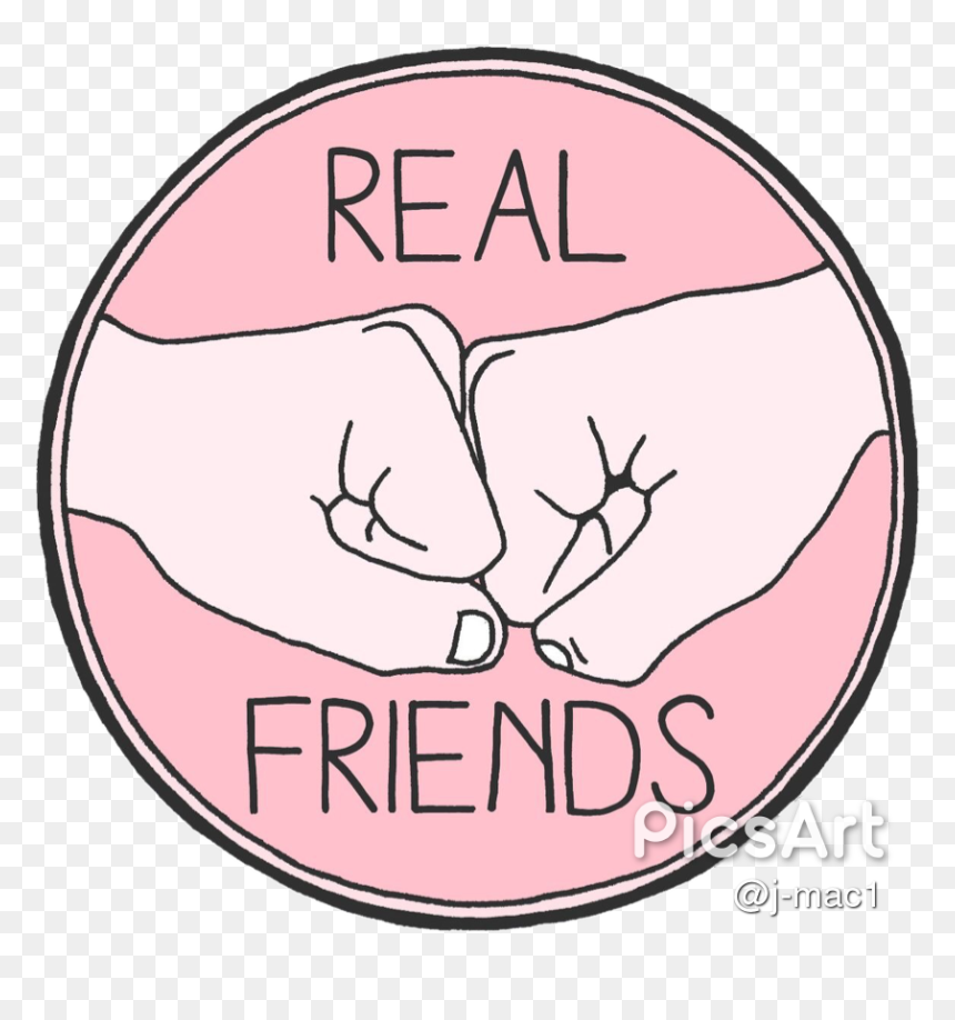 Real Friends Fist Bump, HD Png Download - friends clipart png