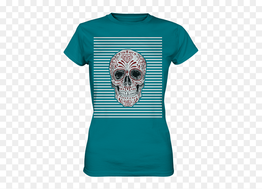 T-shirt, HD Png Download - dia de los muertos skull png