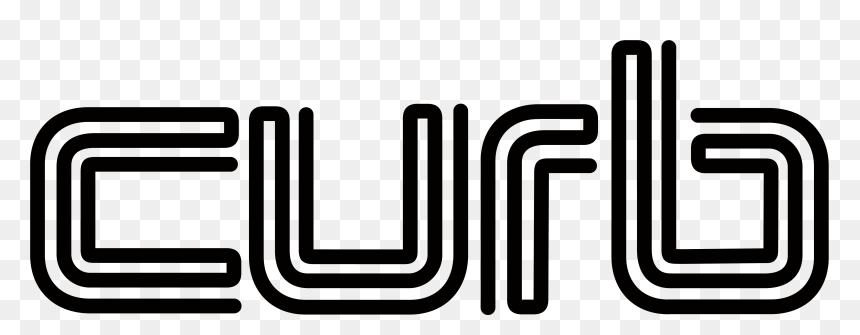 Curb Logo Black On White Giant , Png Download, Transparent Png - curb png