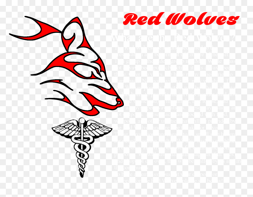Transparent Minecraft Wolf Png - Medical Symbol, Png Download - red wolf png