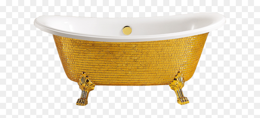 Olive Gold Premium Faucets Collection - Gold Bathtub Png, Transparent Png - bath tub png