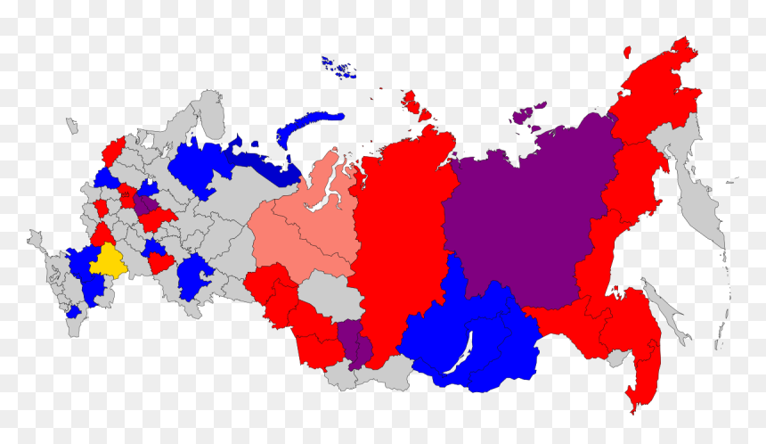 Russia 2018 Election Map, HD Png Download - rusia 2018 png