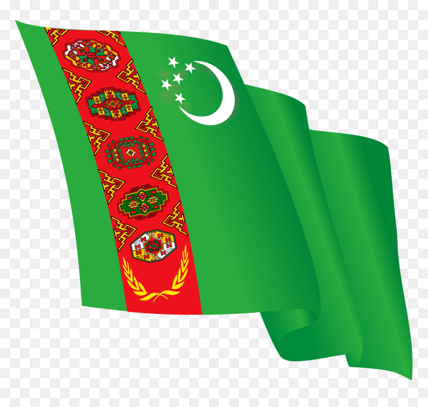 Flag Of Turkmenistan Png - Turkmenistan, Transparent Png - png file icon
