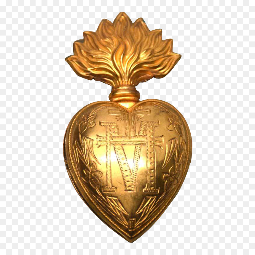 Shield, HD Png Download - flaming heart png