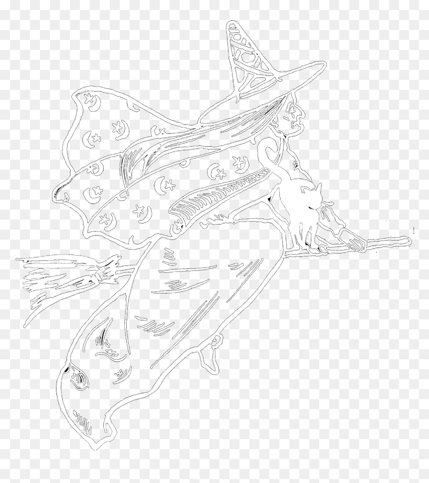 Illustration, HD Png Download - flying witch png