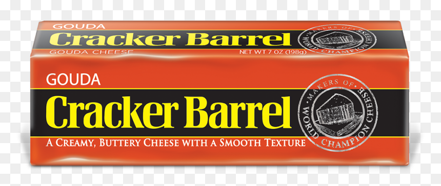 Products Block Marbled Sharp Cheddar - Cracker Barrel Gouda Cheese, HD Png Download - cracker barrel logo png