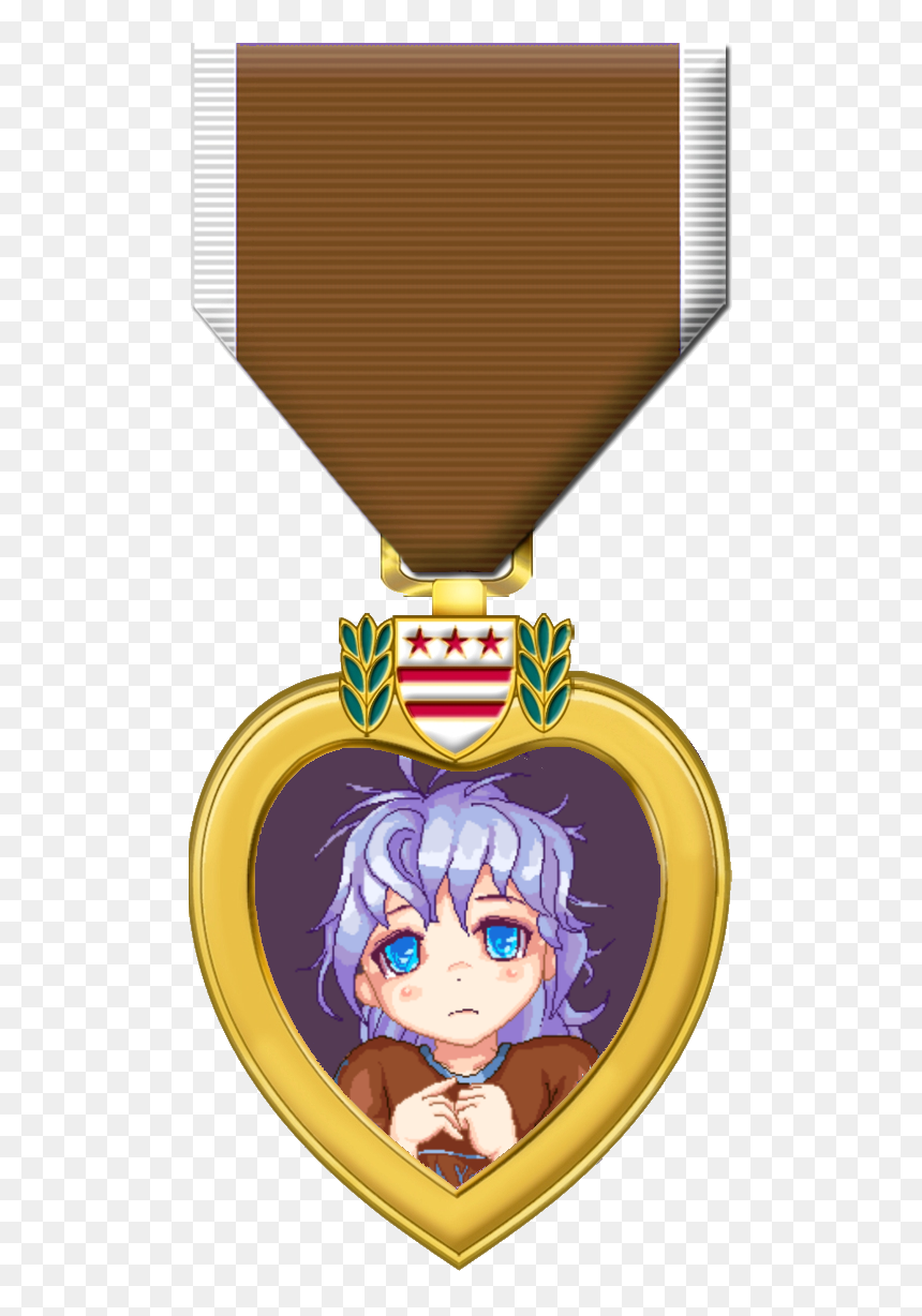 458kib, 507x1148, Igg Medal Loli - Purple Heart Medal Cartoon, HD Png Download - loli.png