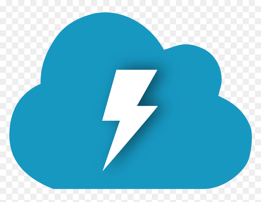 Cloud And Lightning Bolt - 石門婚紗広場, HD Png Download - lightining png