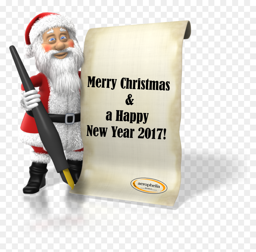 Merry Christmas And A Happy New Year - Santa Claus, HD Png Download - merry christmas 2017 png