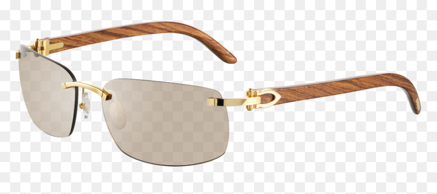 Cartier Men Glasses Wood, HD Png Download - lentes swag png