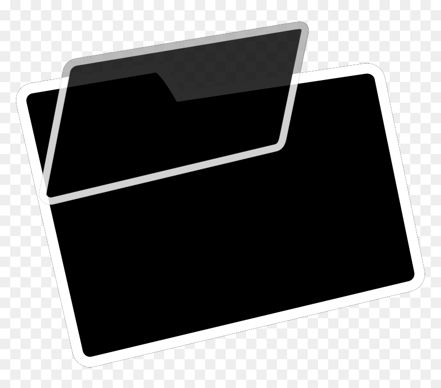 Envelope, HD Png Download - black folder png