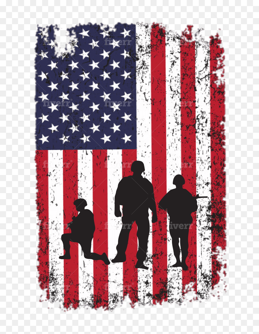 American Flag, HD Png Download - distressed american flag png