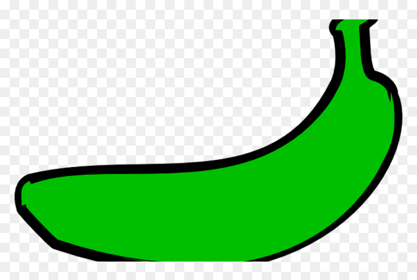 Unripe Banana Clipart Clipground, HD Png Download - banana clipart png