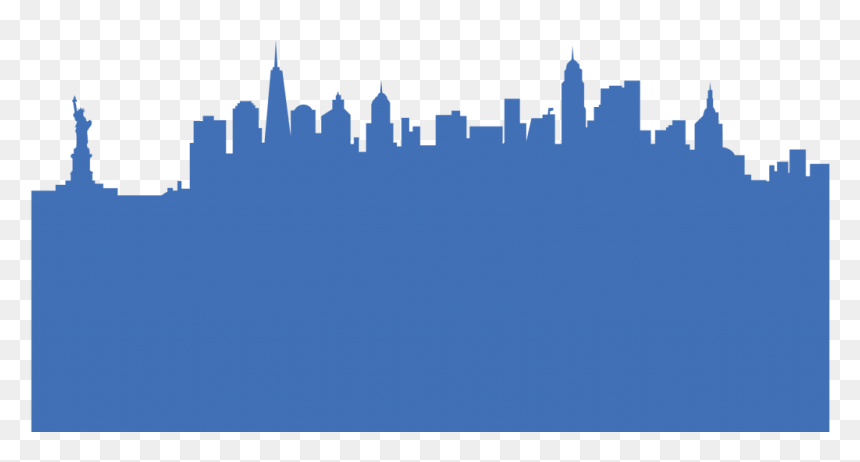 New York, Ny - Statue Of Liberty Silhouette, HD Png Download - ny skyline png