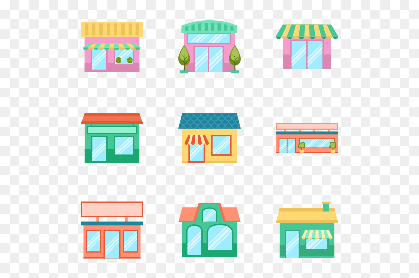 Vector Furniture Shop - Building Set Png, Transparent Png - furniture icon png