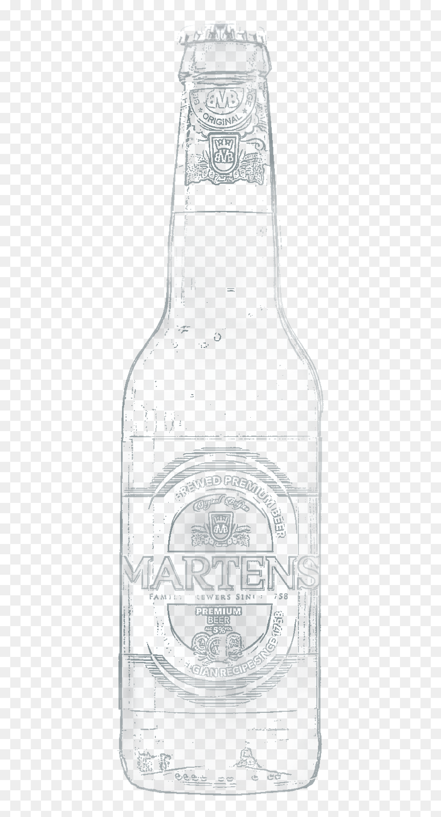 Glass Bottle, HD Png Download - wine bottle outline png