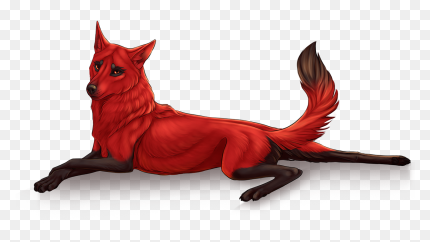 Illustration, HD Png Download - red wolf png