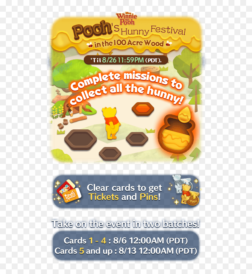 Poohs Hunny Festival Disney, Tsum, Tsum, August, Pooh, - Winnie The Pooh, HD Png Download - tinkerbell and friends png