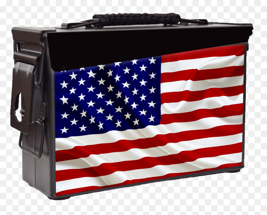 Patriot Ammo Can - Chile And The Us Flag, HD Png Download - distressed american flag png