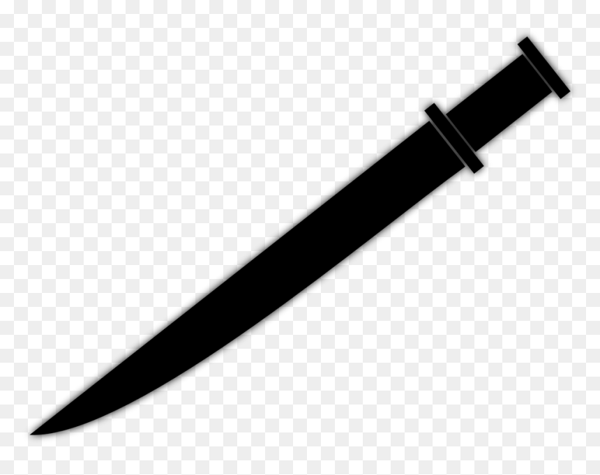 Free Vector Graphic Dagger Skean Snickersnee Poniard - Black Knife Transparent, HD Png Download - knife clipart png