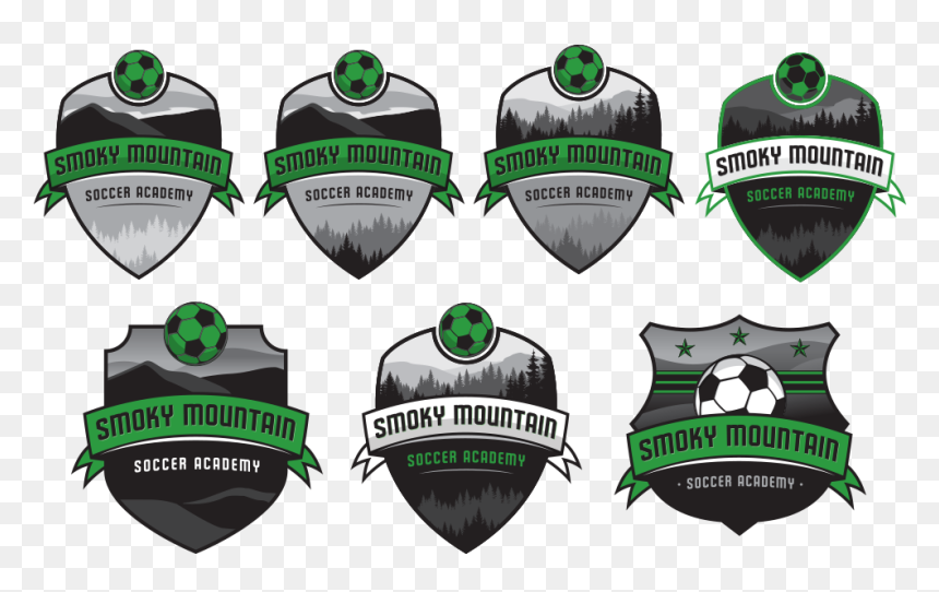Smoky Mountain Soccer Academy Crest Deisgns , Png Download - Soccer Logo With Mountains, Transparent Png - smoky background png