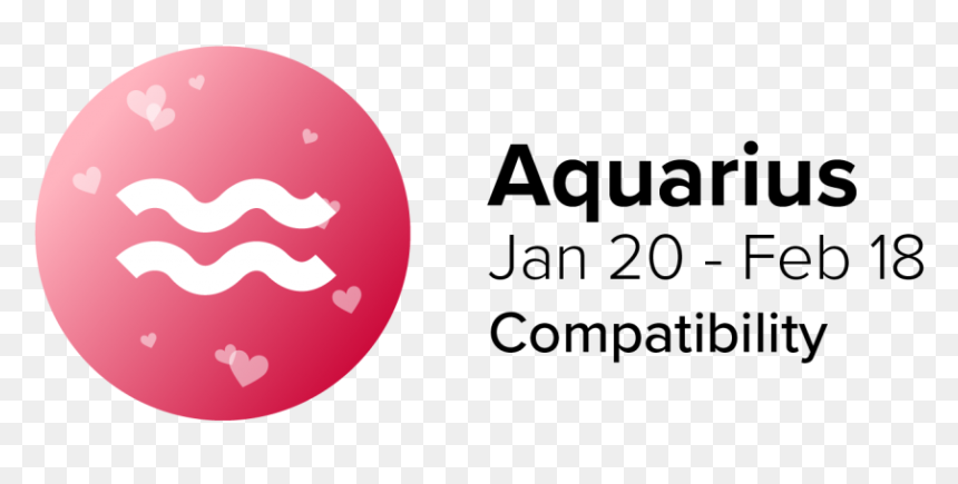 Aquarius Compatibility - Graphic Design, HD Png Download - aquarius symbol png