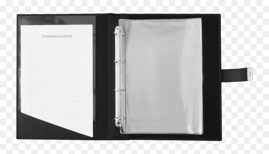 Leather, HD Png Download - black folder png