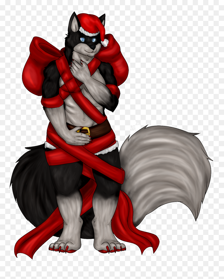Sexy Xmas Strip-tease Boy [comm] - Cartoon, HD Png Download - sexy santa png