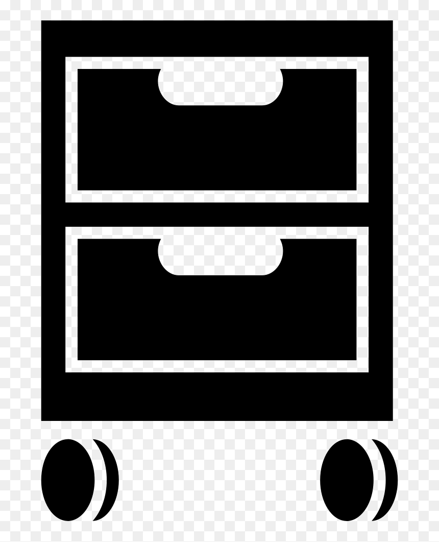Studio Furniture Of Two Drawers On Wheels - Circle, HD Png Download - furniture icon png