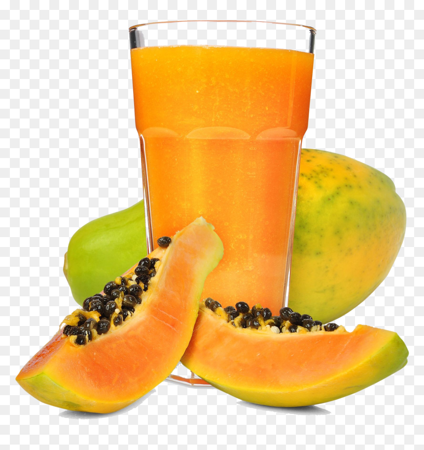 Orange Juice Smoothie Papaya Mango - Papaya Juice Png, Transparent Png - green smoothie png