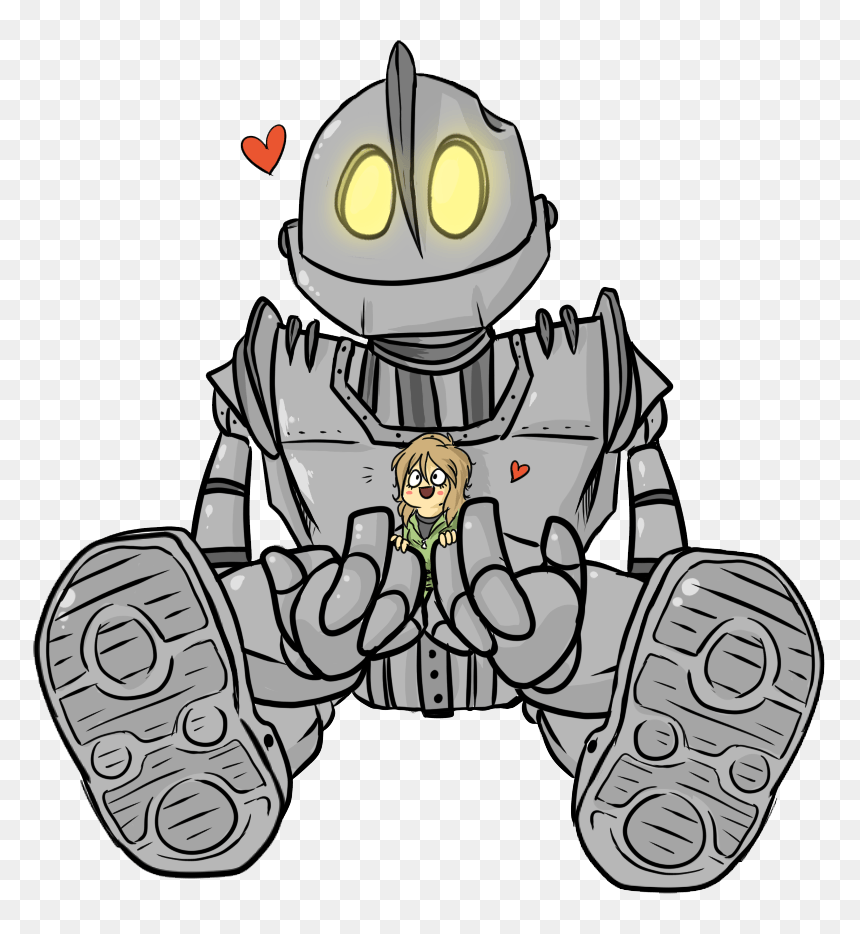 Theirongiant - Drawing The Iron Giant, HD Png Download - iron giant png