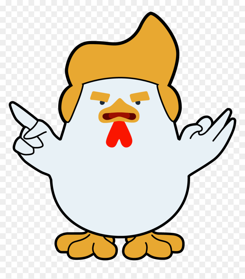 Chicken Vector Png - Trump Chicken Png, Transparent Png - chicken vector png