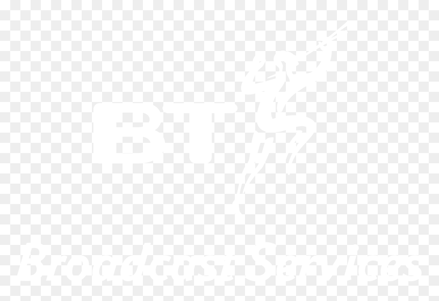 Bt Broadcast Services Logo Black And White - Johns Hopkins Logo White, HD Png Download - broadcast png