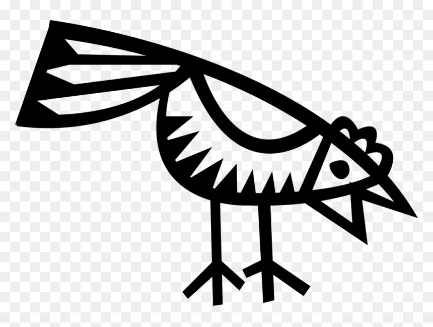 Vector Illustration Of Farm Domesticated Fowl Hen Chicken, HD Png Download - chicken vector png