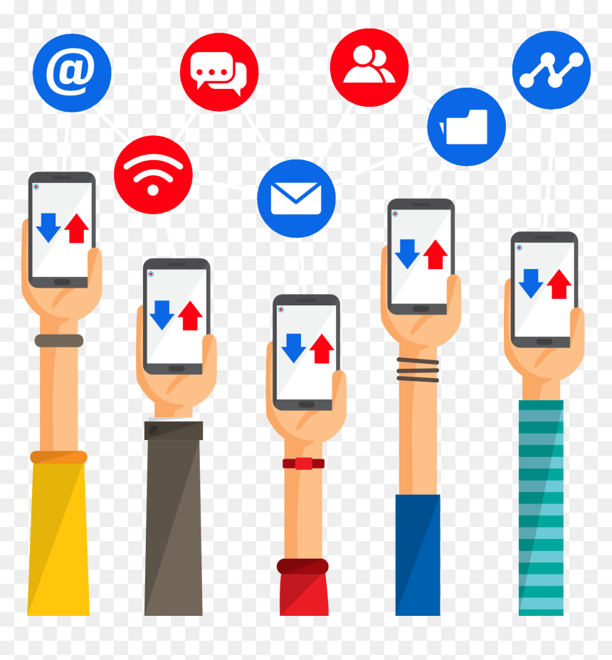 Internet Telephone Vector Clipart , Png Download - Internet Telephone Vector, Transparent Png - sms png
