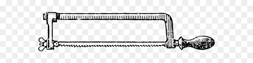 Hacksaw Vector Illustration - Dibujo Sierra De Mano, HD Png Download - tools vector png