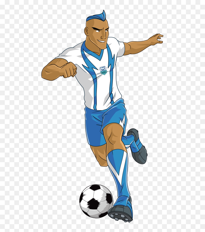 Playing Clipart Football Striker - Supa Strikas All Teams, HD Png Download - football players png