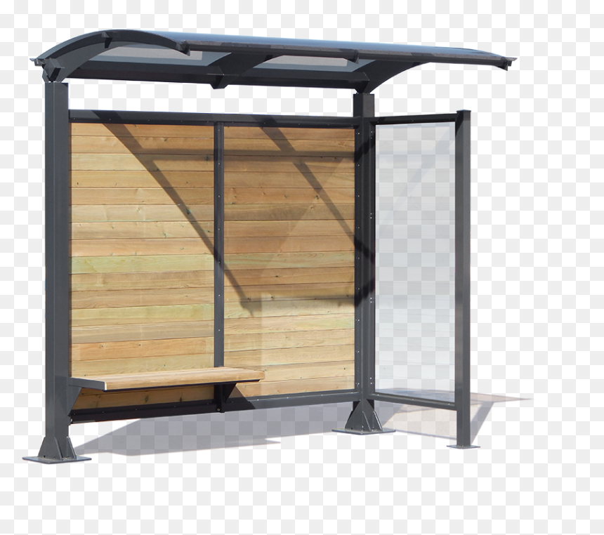 Bus Waiting Shelter Alessandra Wood Model - Bunk Bed, HD Png Download - single wood plank png