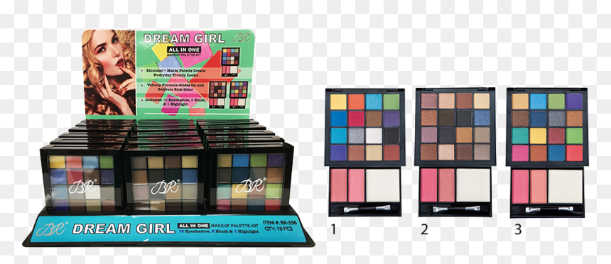 Dream Girl All In One Makeup Palette - Eye Shadow, HD Png Download - makeup palette png