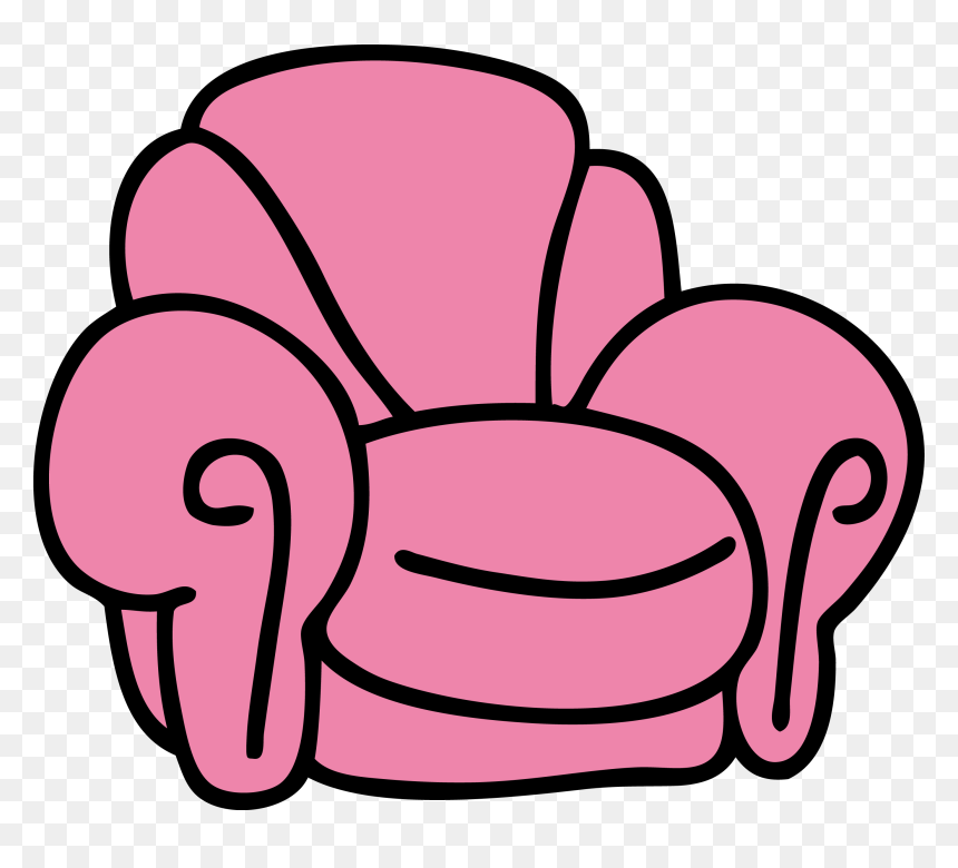 Couch Vecteur Clipart , Png Download - Pink Couch Cartoon Png, Transparent Png - single wood plank png